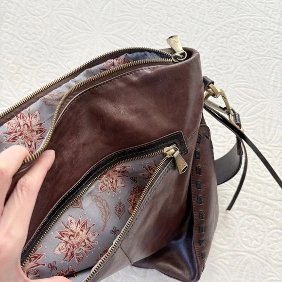 Hobo International Canyon Leather Shoulder Bag, Dark Brown